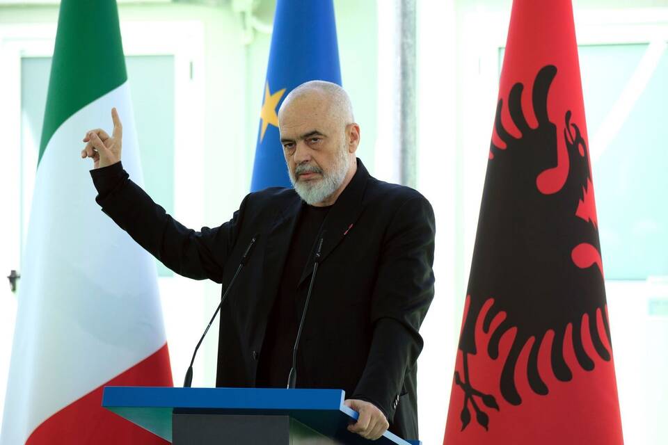 Italienische Ministerpräsidentin Meloni besucht Albanien Italienische Ministerpräsidentin Meloni besucht Albanien
