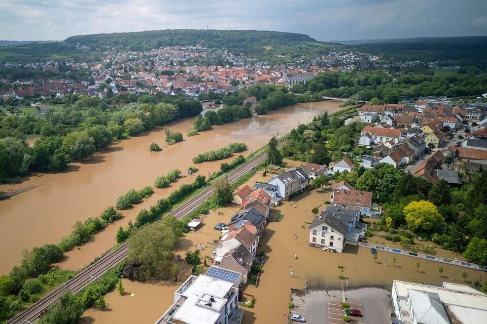 Hochwasser im Saarland - Kleinblittersdorf