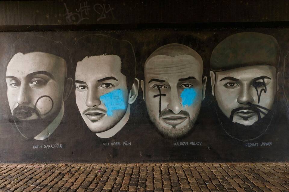 Graffiti für Opfer von Hanau Graffiti für Opfer von Hanau