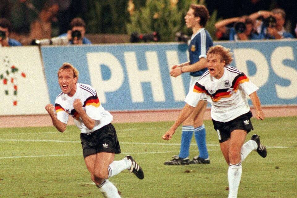 Andreas Brehme und Jürgen Klinsmann Andreas Brehme und Jürgen Klinsmann