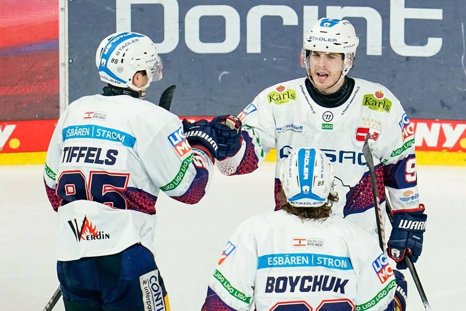 Eisbären-Profis Tiffels, Boychuk und Ronning Eisbären-Profis Tiffels, Boychuk und Ronning