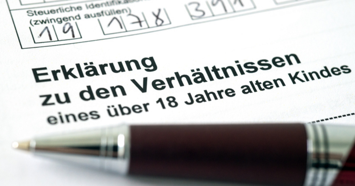 Erklärung Zu Den Verhältnissen Eines über 18 Jahren Alten Kindes www.rnz.de