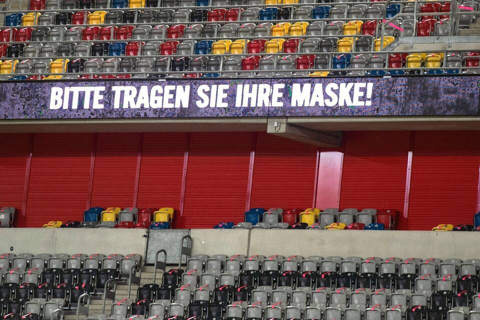 Das Düsseldorfer Stadion während der Pandemie Das Düsseldorfer Stadion während der Pandemie