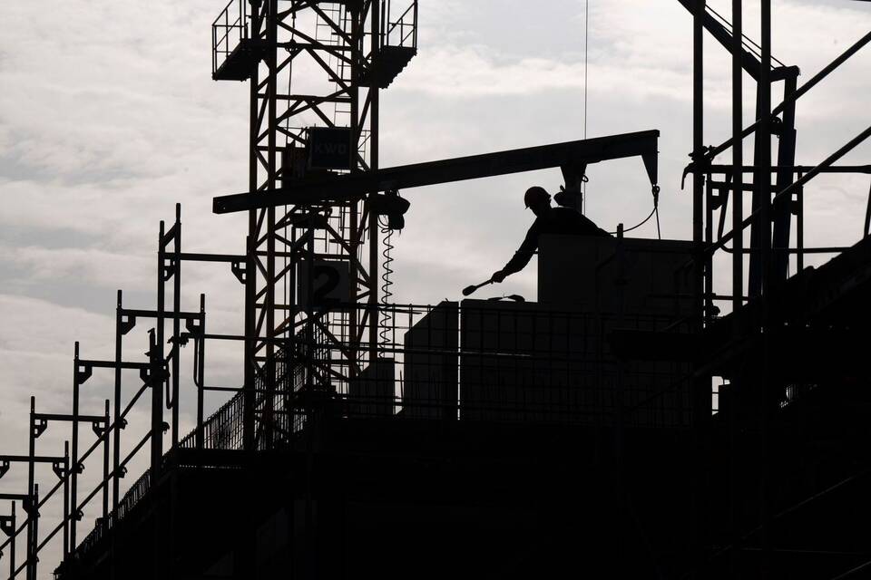 Arbeit auf einer Baustelle Arbeit auf einer Baustelle