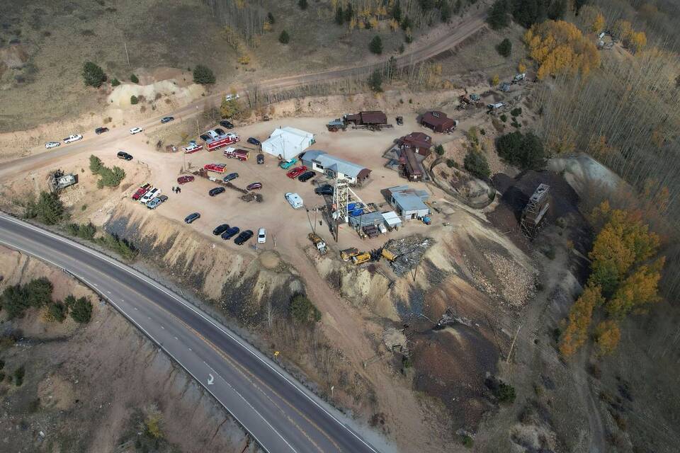 Touristen in Goldmine in Colorado eingeschlossen Touristen in Goldmine in Colorado eingeschlossen