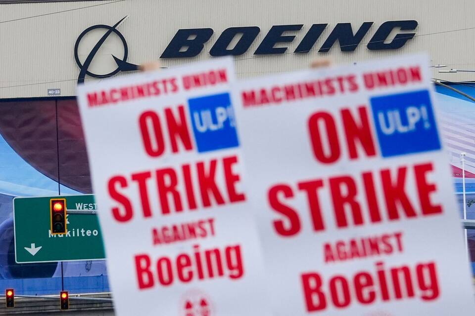 Streik bei Boeing in den USA Streik bei Boeing in den USA