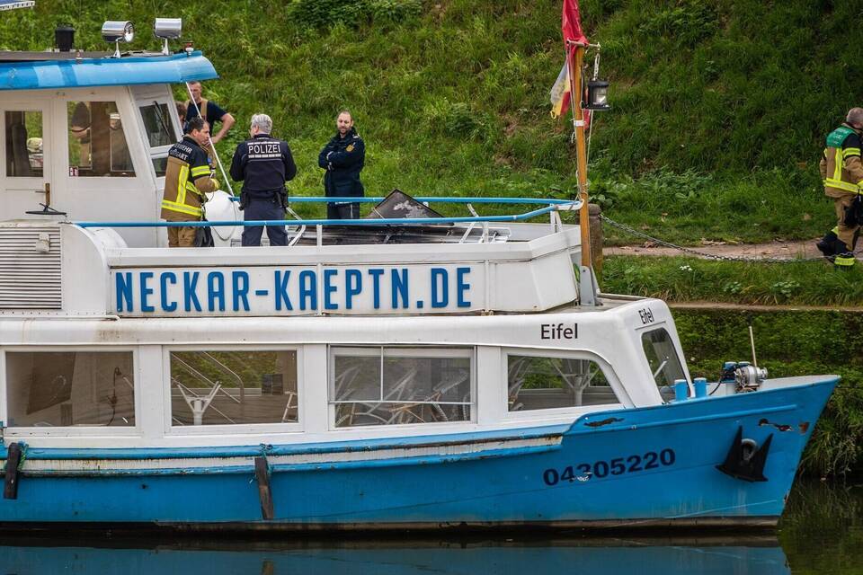 Brand auf Schiff Brand auf Schiff