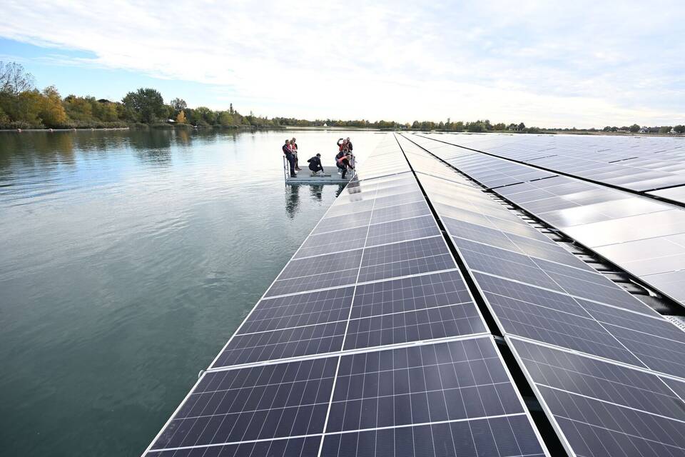 Einweihung Deutschlands derzeit größter schwimmende PV-Anlage