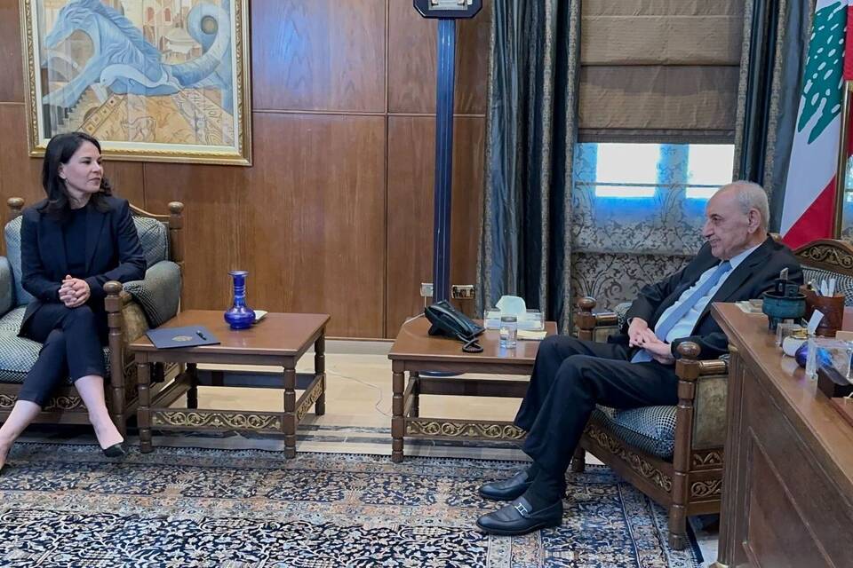 Baerbock macht sich in Beirut Bild der aktuellen Lage