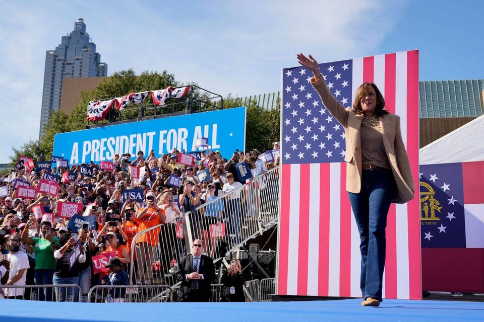 Wahlkampf in den USA - Harris in Georgia Wahlkampf in den USA - Harris in Georgia