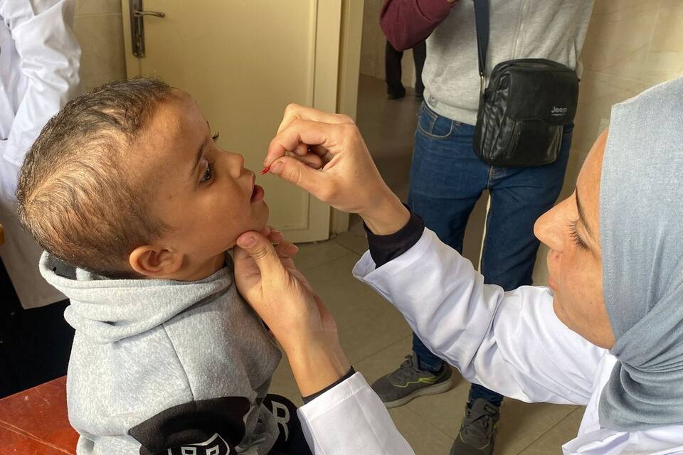 Nahostkonflikt - Polio-Impfung in Gaza Nahostkonflikt - Polio-Impfung in Gaza