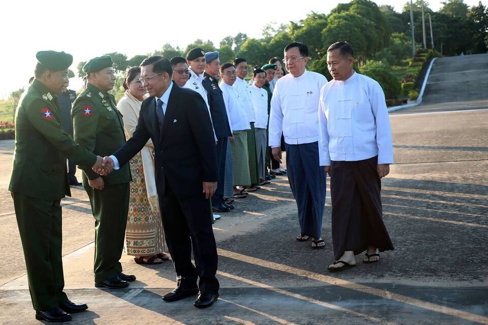 Myanmars führender General Min Aung Hlaing Myanmars führender General Min Aung Hlaing