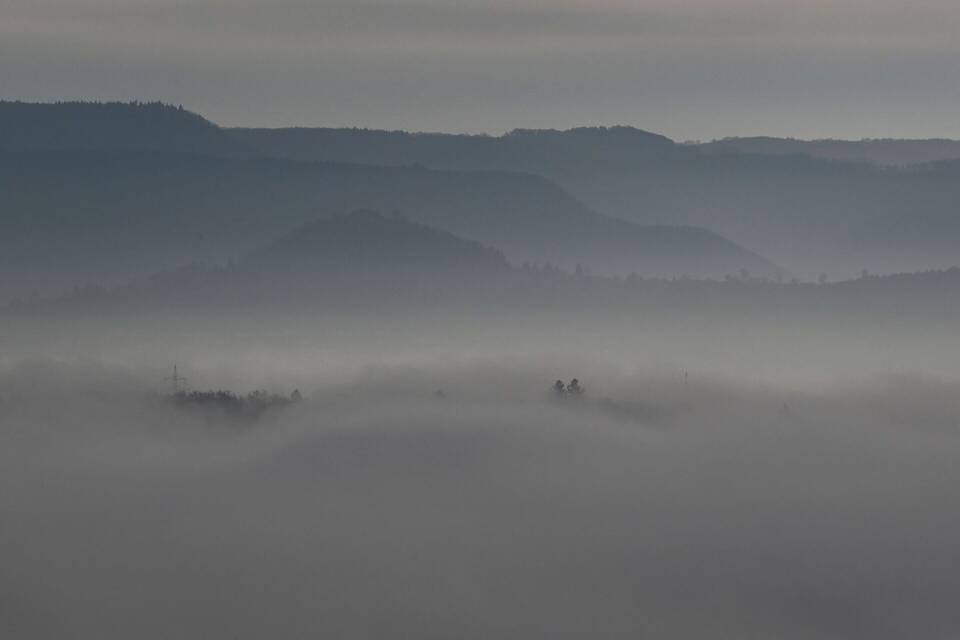 Nebelfelder vor der Schwäbischen Alb Nebelfelder vor der Schwäbischen Alb
