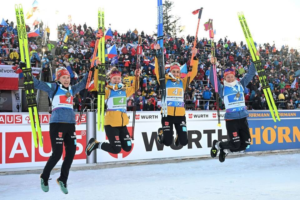 Biathleten vor dem Saisonstart Biathleten vor dem Saisonstart