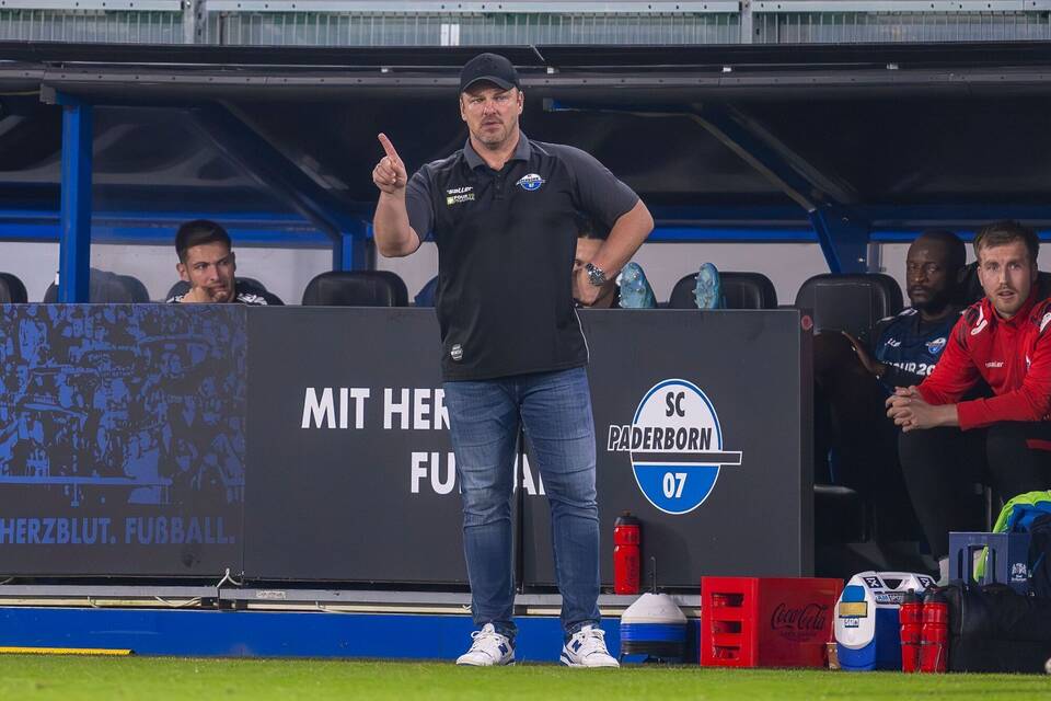 Paderborn-Trainer Lukas Kwasniok. Paderborn-Trainer Lukas Kwasniok.