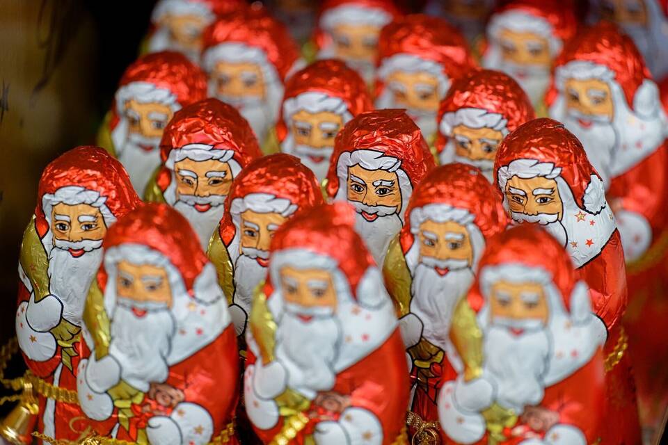 Schoko-Weihnachtsmänner Schoko-Weihnachtsmänner