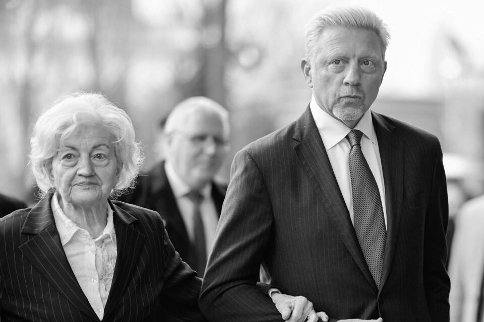Boris Becker und seine Mutter Elvira Becker Boris Becker und seine Mutter Elvira Becker