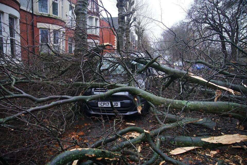 Sturm "Darragh" in Großbritannien