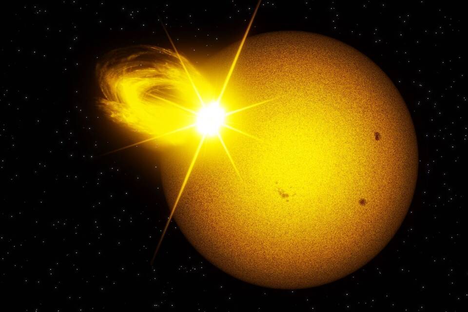 Wenn es auf der Sonne kracht