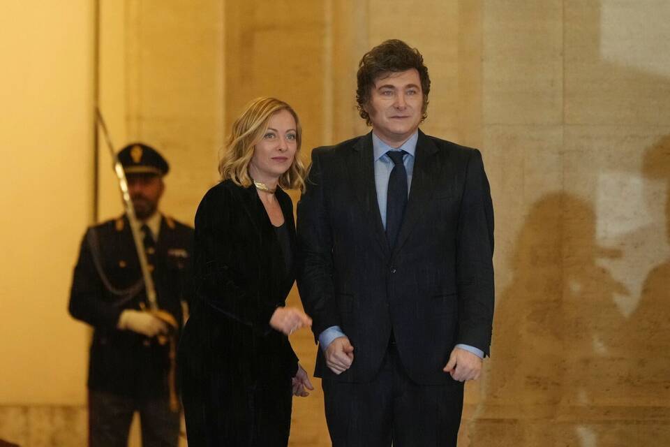 Argentinischer Präsident Milei in Rom Argentinischer Präsident Milei in Rom