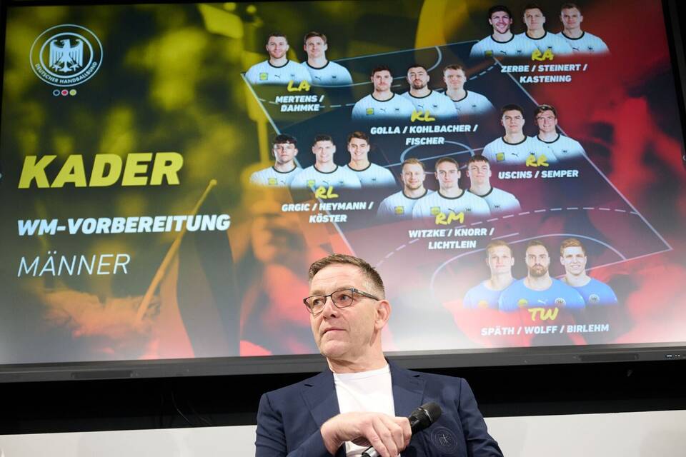 Pressekonferenz zur Bekanntgabe des Handball-WM-Kaders Pressekonferenz zur Bekanntgabe des Handball-WM-Kaders