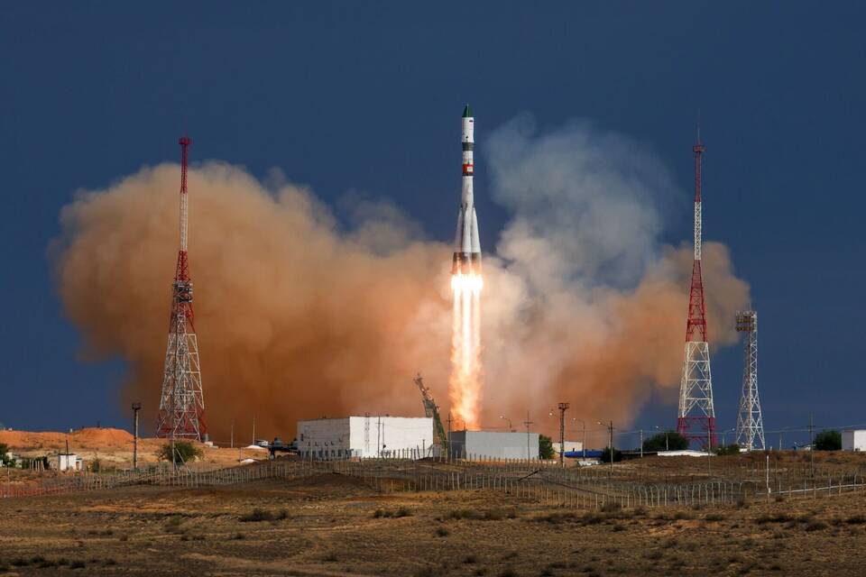 Raketenstart in Baikonur Raketenstart in Baikonur