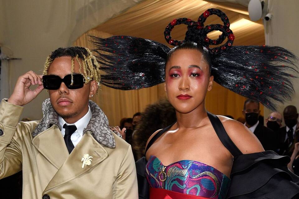 Naomi Osaka (r) und Cordae Dunston Naomi Osaka (r) und Cordae Dunston