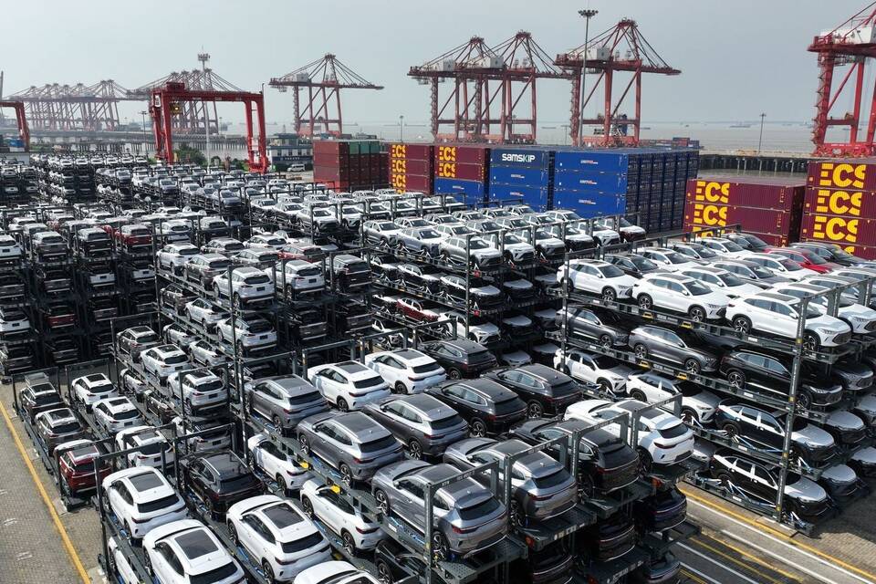 Chinesische E-Autos vor dem Export Chinesische E-Autos vor dem Export