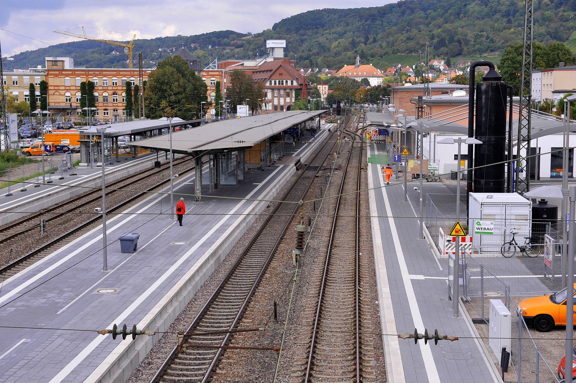 Hauptbahnhof Weinheim Sanierungsarbeiten gehen weiter Bergstraße RNZ
