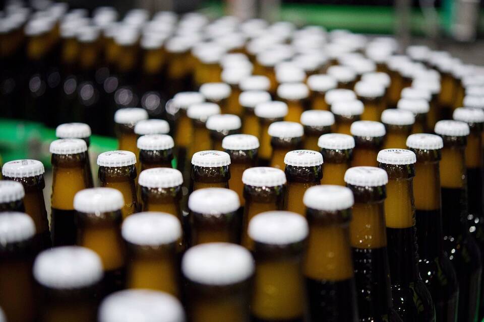 Veltins-Bierflaschen 