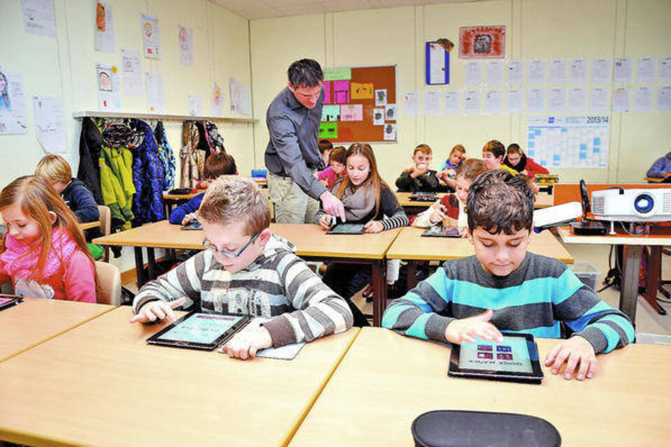 An der Eppelheimer HumboldtRealschule wird mit 70 iPads gelernt