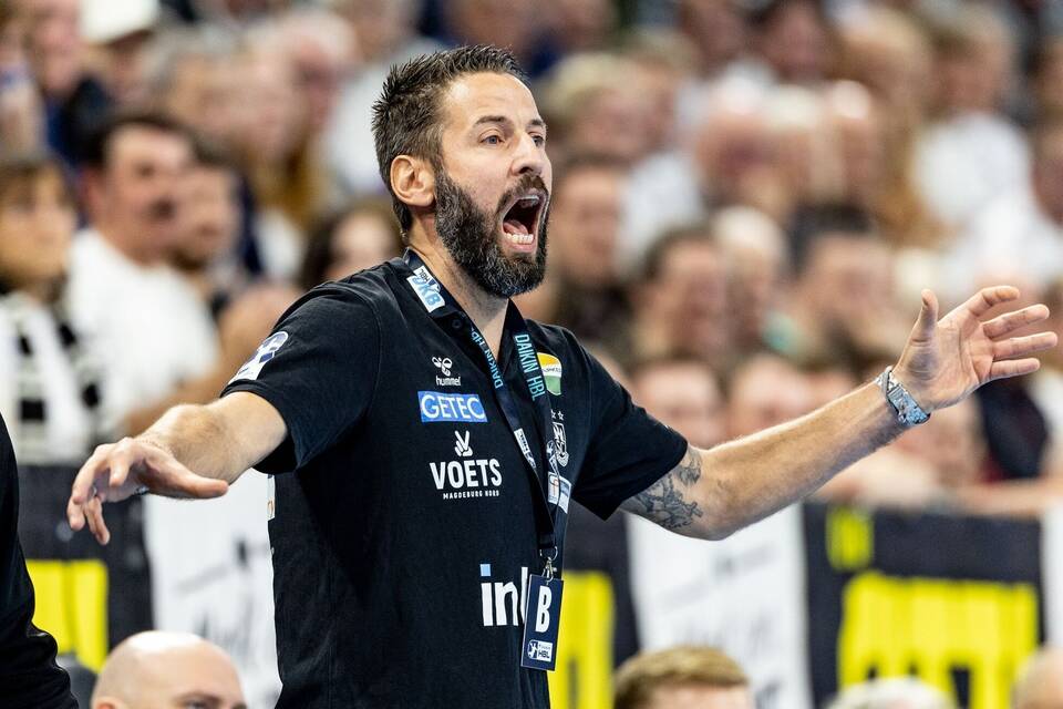Trainer Bennet Wiegert vom SC Magdeburg