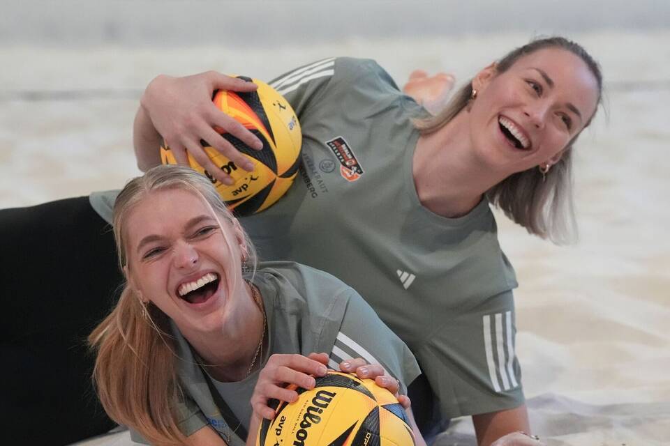 Beach-Volleyball: Media Beach Day deutsche Nationalmannschaft