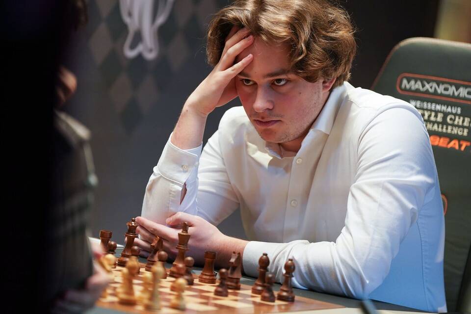 Vincent Keymer bei der Freestyle Chess G.O.A.T. Challenge