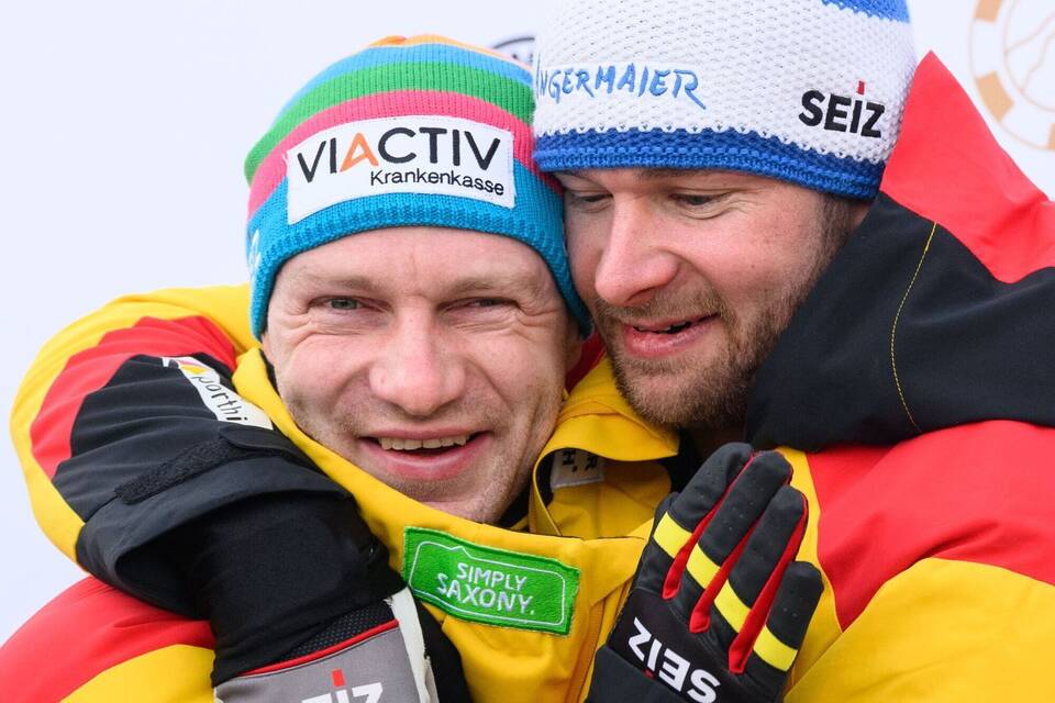 Francesco Friedrich (links) und Johannes Lochner Francesco Friedrich (links) und Johannes Lochner