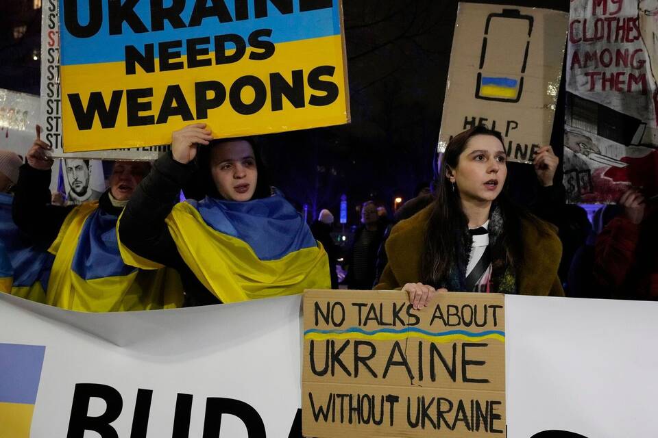 Ukraine-Krieg - Demonstration in Polen Ukraine-Krieg - Demonstration in Polen