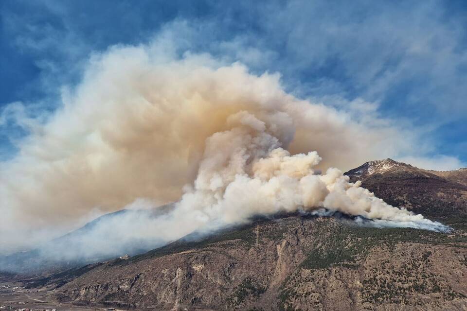 Waldbrand in Südtirol Waldbrand in Südtirol