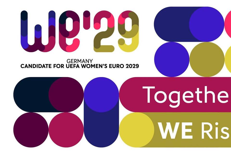 Logo zur UEFA Women's EURO 2029 Logo zur UEFA Women's EURO 2029