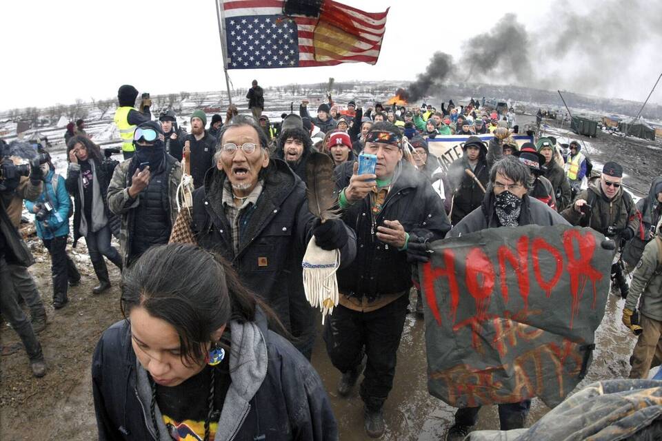 Öl-Pipeline im US-Bundesstaat North Dakota Öl-Pipeline im US-Bundesstaat North Dakota