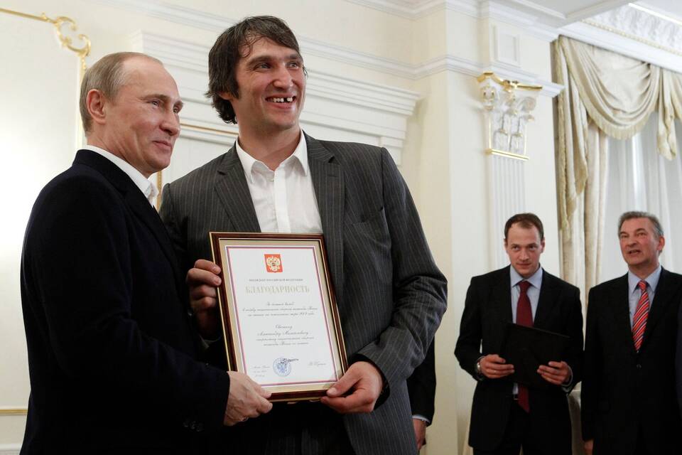 Alexander Owetschkin und Wladimir Putin Alexander Owetschkin und Wladimir Putin
