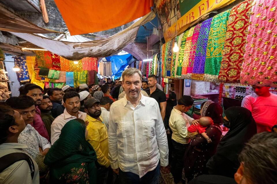 Bayerischer Ministerpräsident Söder besucht Indien Bayerischer Ministerpräsident Söder besucht Indien