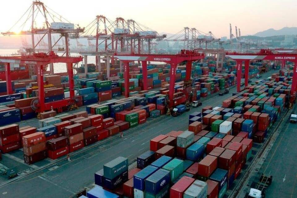 Busan Containerhafen Busan Containerhafen