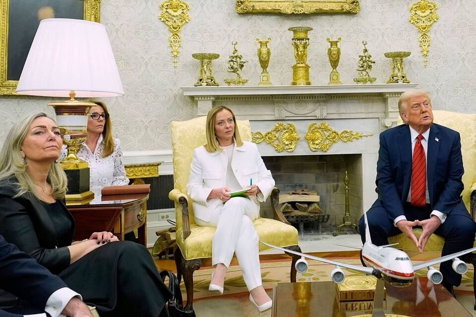 Meloni bei Trump im Weißen Haus Meloni bei Trump im Weißen Haus
