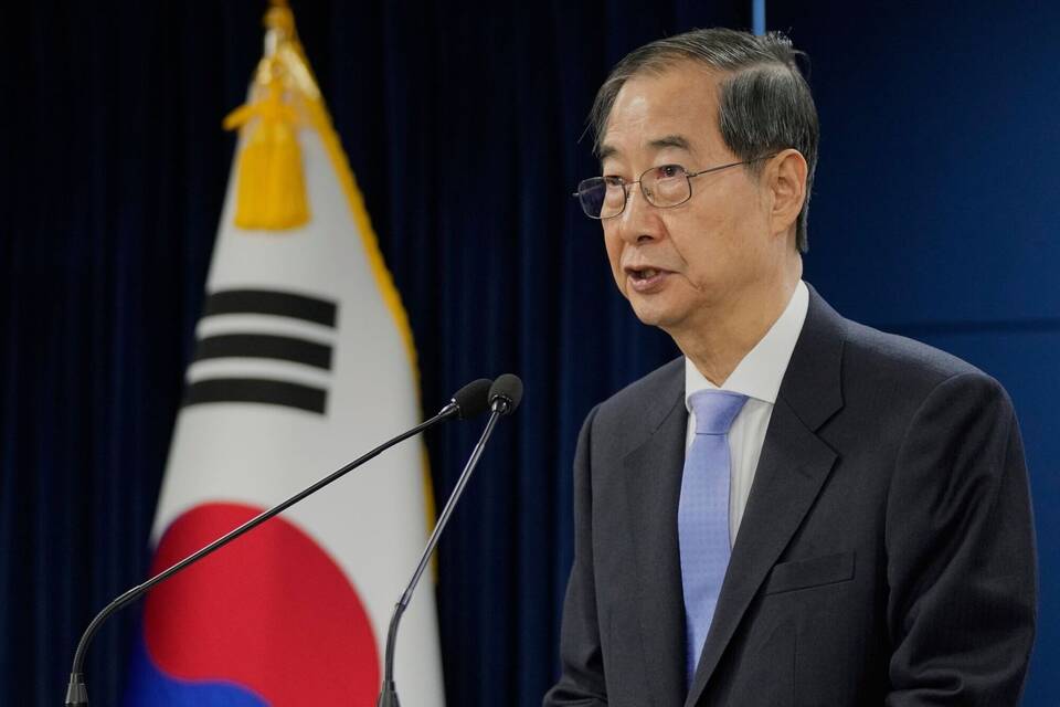 Südkoreas Premier und Übergangspräsident Han Duck Soo Südkoreas Premier und Übergangspräsident Han Duck Soo