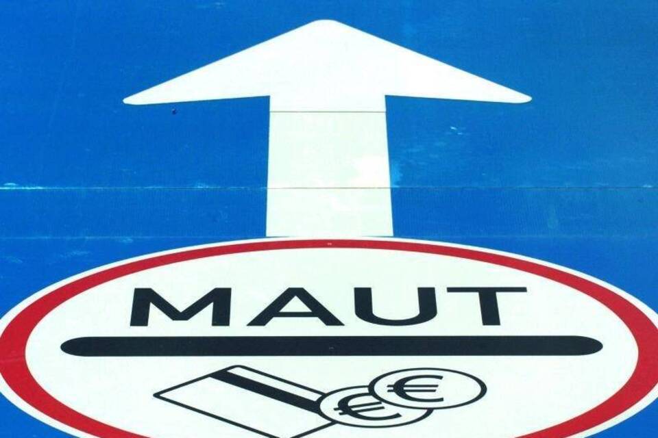 Maut-Schild Maut-Schild