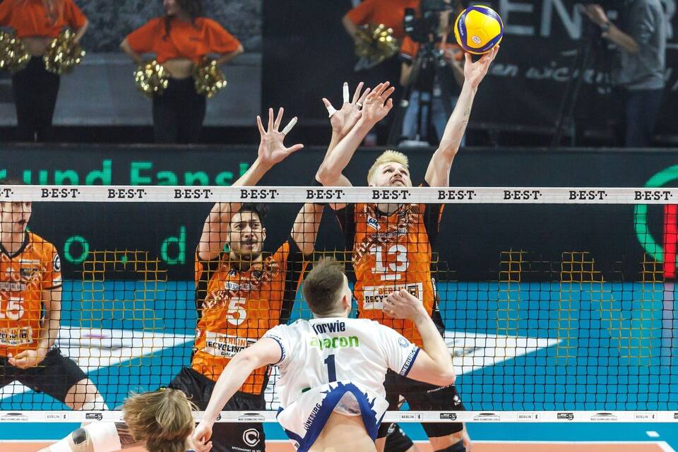 Die BR Volleys im Abwehrmodus