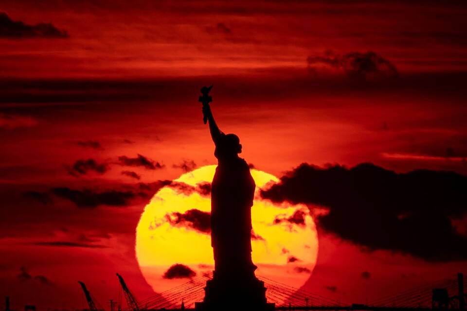 Sonnenuntergang in New York Sonnenuntergang in New York