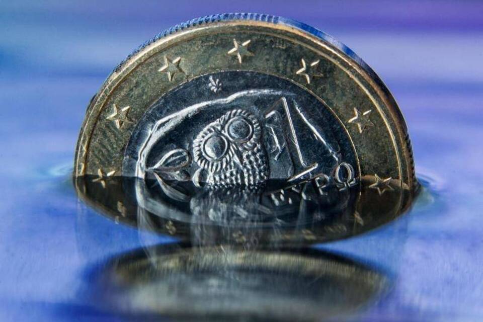 Griechische Euro-Münze Griechische Euro-Münze