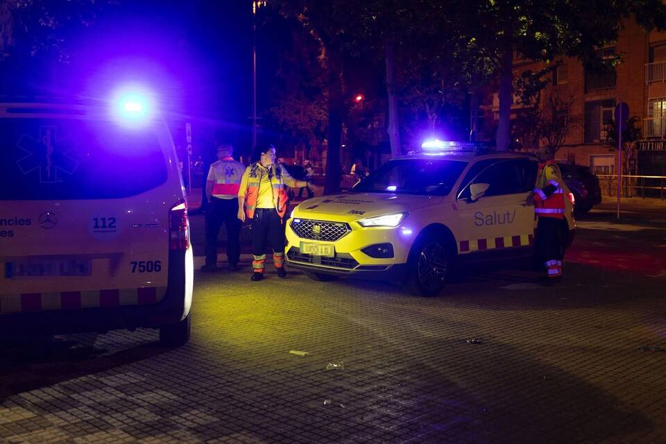 Espanyol Barcelona - FC Barcelona - Unfall in Nähe des Stadions Espanyol Barcelona - FC Barcelona - Unfall in Nähe des Stadions