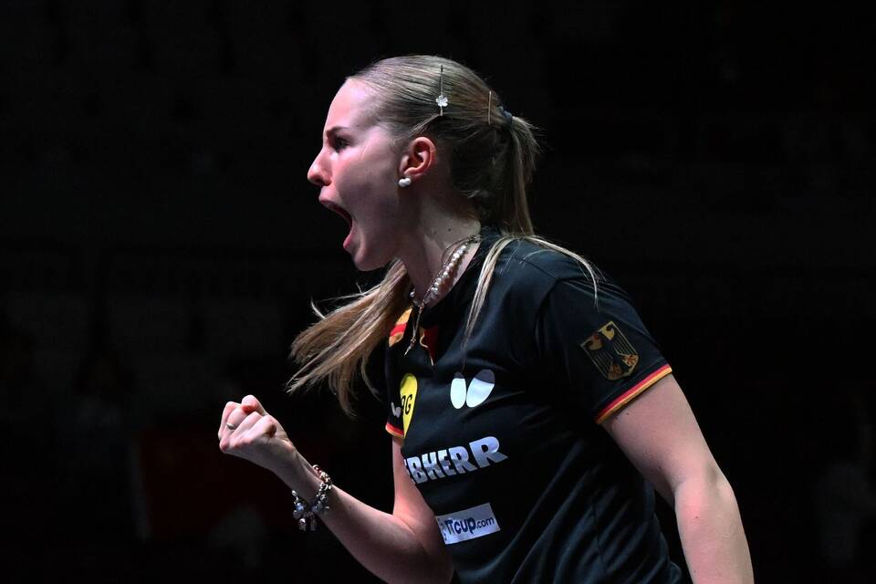 Annett Kaufmann bei der Tischtennis-WM Annett Kaufmann bei der Tischtennis-WM